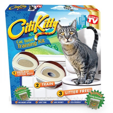 Система приручения  кошек  к унитазу  CITI KITTY CAT TOILET TRAINING KIT