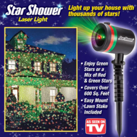 Лазерный проектор Star Shower Laser Light лазерная подсветка для дома 