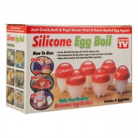Силиконовые формы для варки яиц без скорлупы Silicone Egg Boil