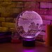 Светильник 3D Глобус 