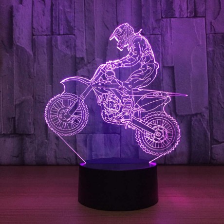 Светильник 3D Мотоцикл 