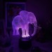 Светильник 3D Слон 