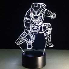 Светильник 3D Железный человек 